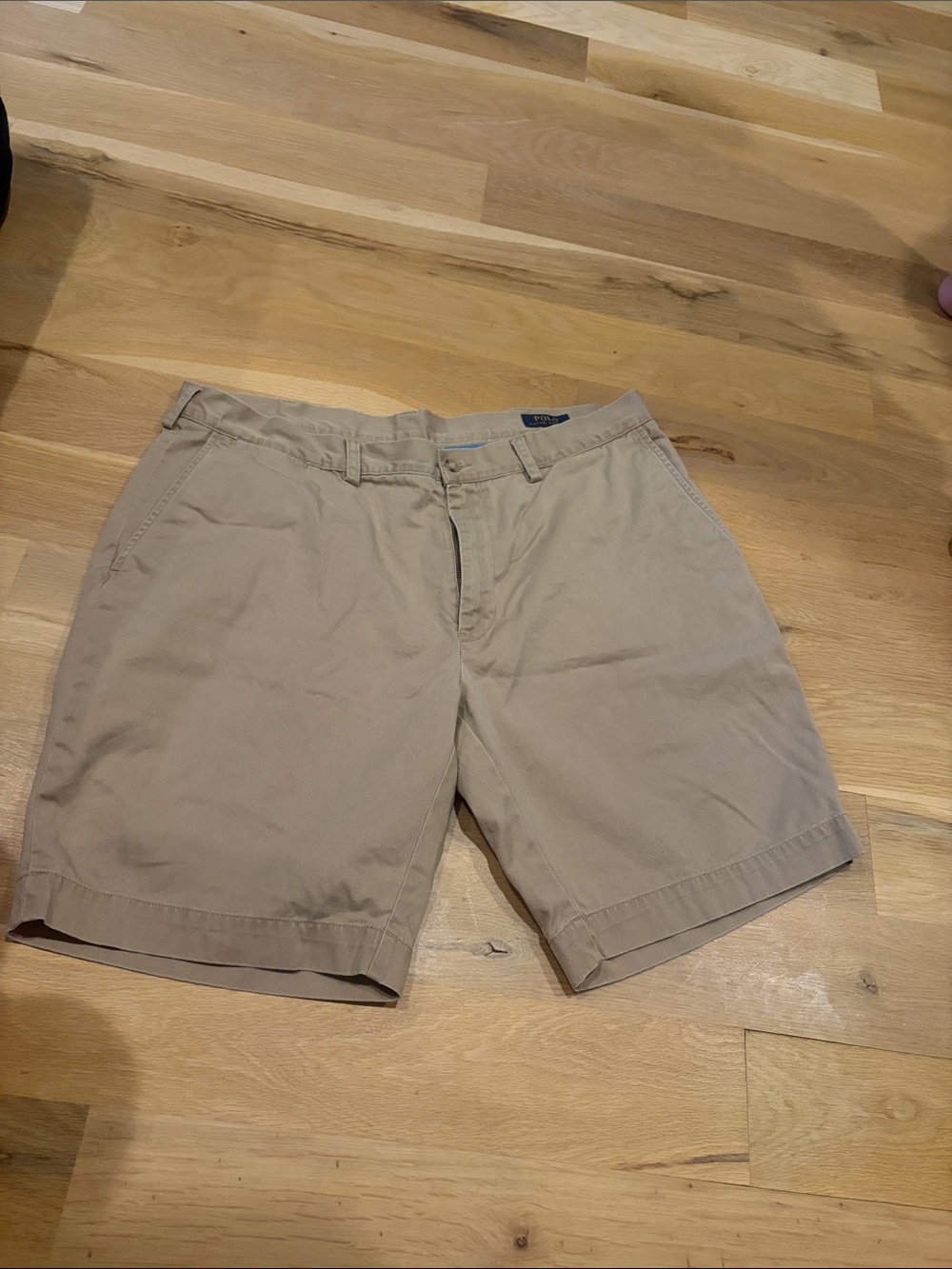 Men's POLO Classic Chino Shorts in Khaki - 9”